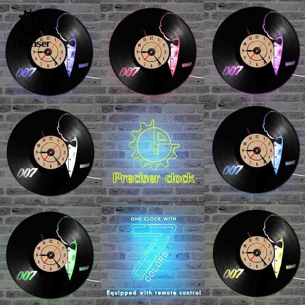 James Bond Exclusive Vinyl Reord Clock Antique Style Wall Hanging ...