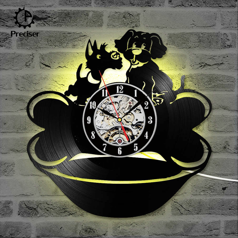 Preciser Lovely Puppy Dogs with Bone Design Classic CD Vinyl Record